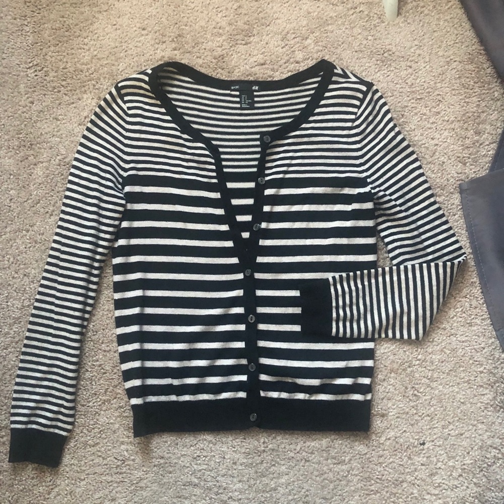 Stripped cardigan